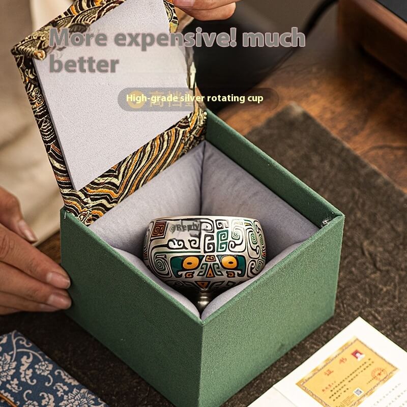 Silver Gilded Master Cup With Gift Box | Premium Tea Cup Gift Set