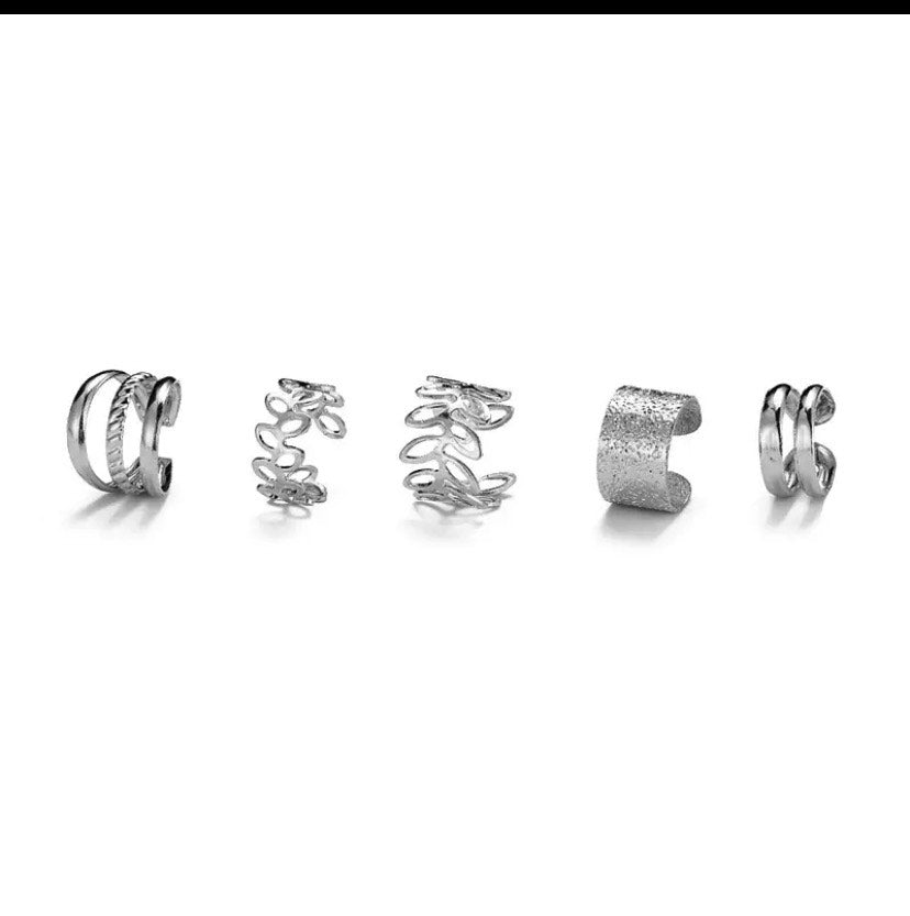 6pc Vintage (Gold/Silver) Ear Cuffs