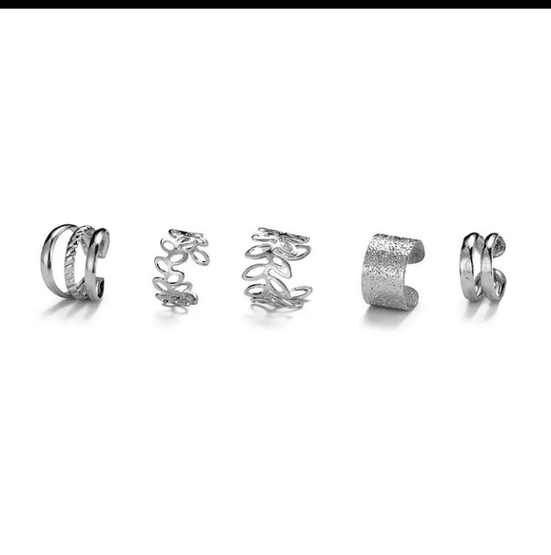 6pc Vintage (Gold/Silver) Ear Cuffs