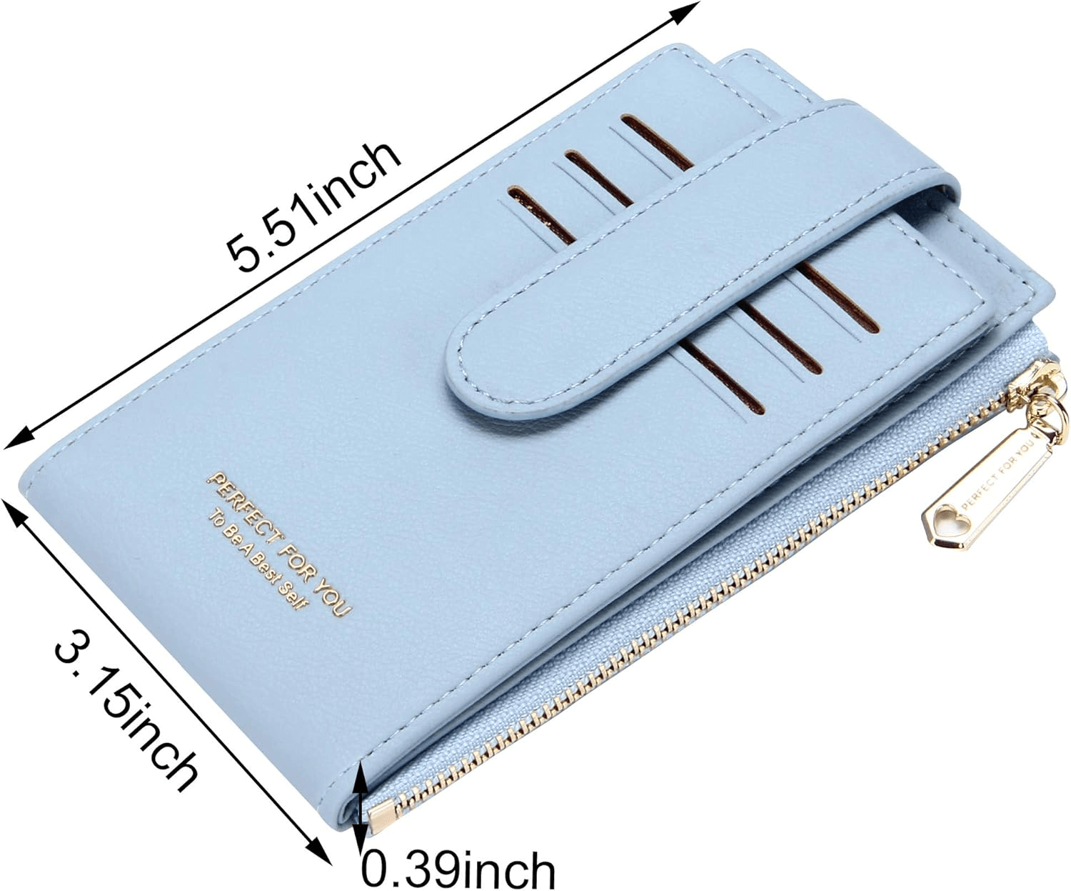 Slim Bifold Rid Wallet For Women  Women's Wallet With Many Card Slots