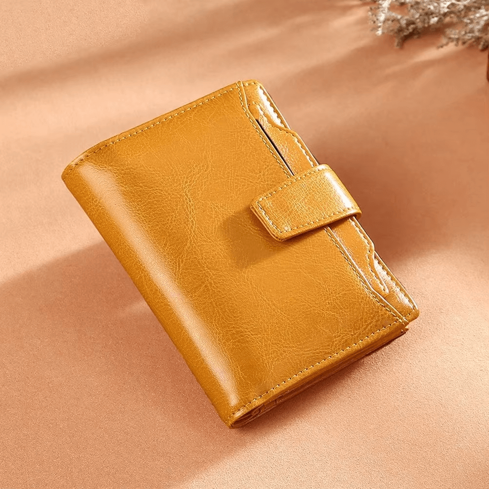 Small Genuine Leather Wallet For Women | Short Zipper Wallet Women