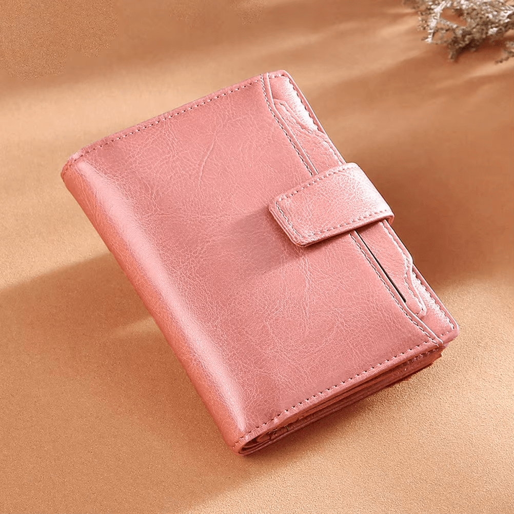 Small Genuine Leather Wallet For Women | Short Zipper Wallet Women