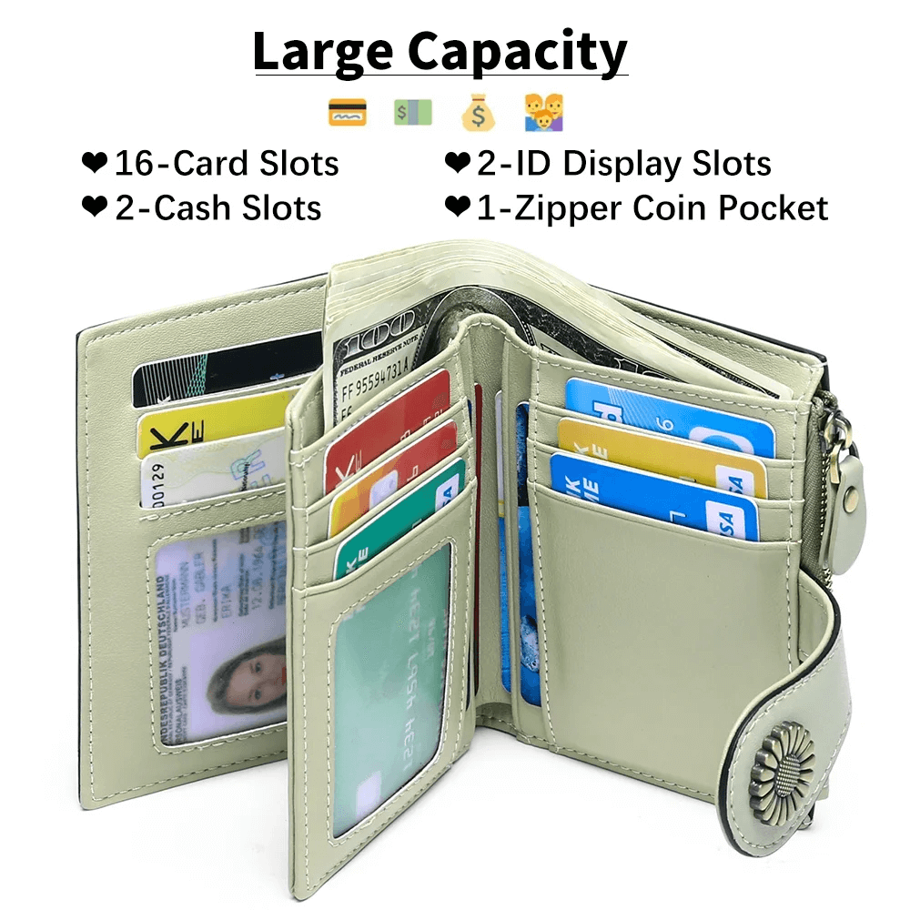 Small Genuine Leather Wallet For Women | Women’s Bifold Wallet