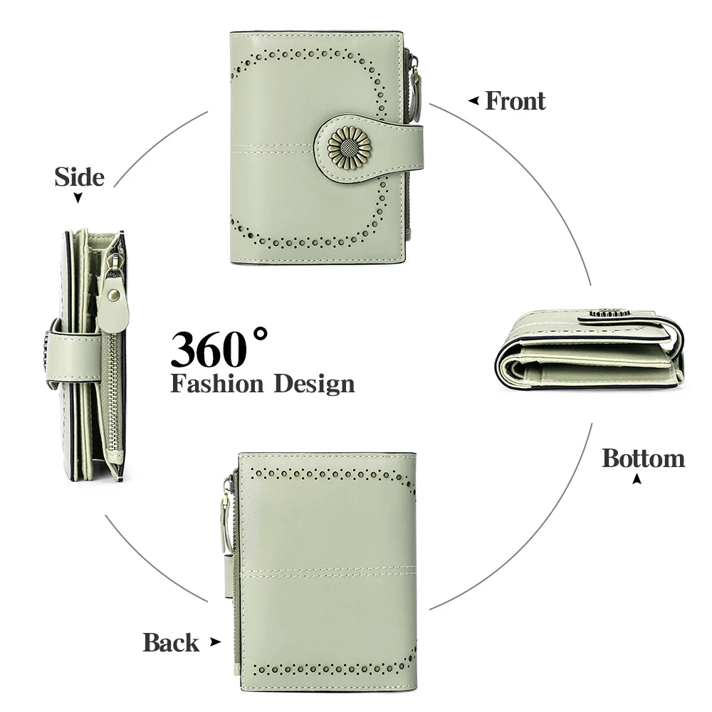 Small Genuine Leather Wallet For Women | Women’s Bifold Wallet