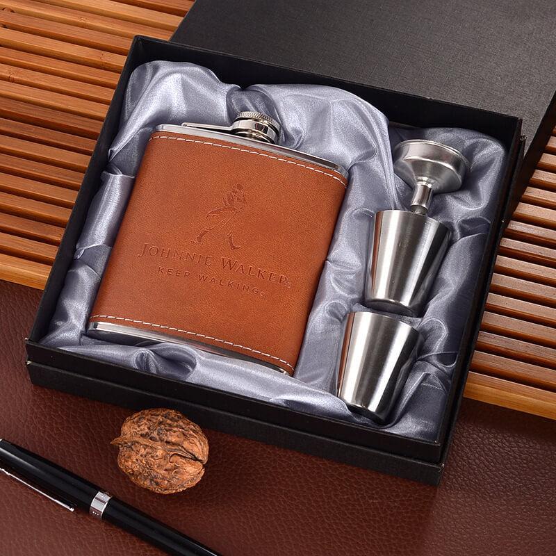 Stainless Steel Wine Gift Set | Luxury Wine Bottle Carrier