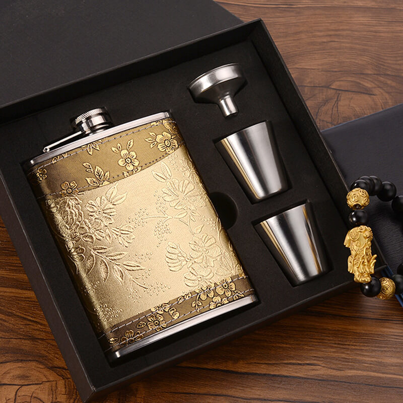 Stainless Steel Wine Gift Set | Luxury Wine Bottle Carrier