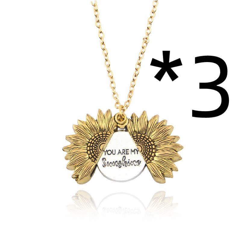 Sunflower Pendant Necklace For Her  Custom Sunflower Jewelry