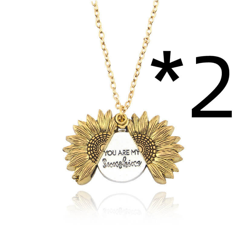 Sunflower Pendant Necklace For Her  Custom Sunflower Jewelry
