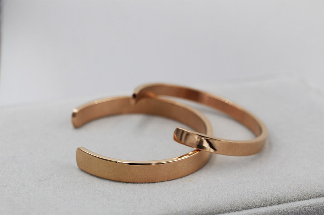 Titanium Steel Couple Bracelet  | Waterproof Rose Gold Bracelet