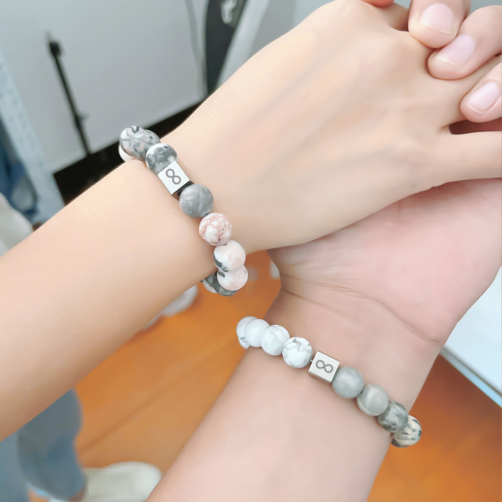 Titanium Steel Infinity Bracelet | Couple Bracelet Set Titanium
