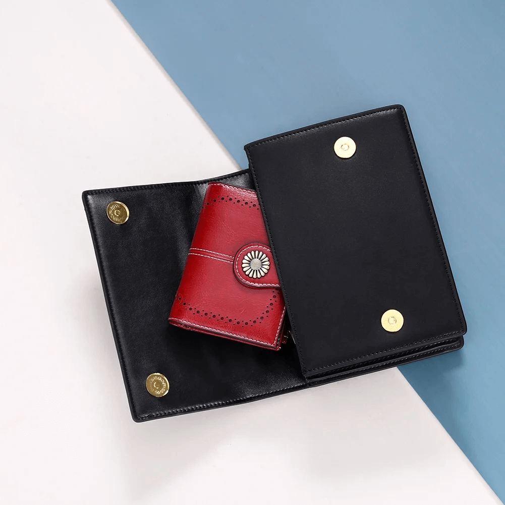 Travel-Friendly Small Leather Purse For Cards | Mini Wallet women