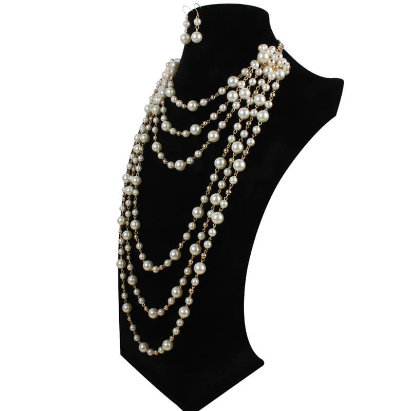 Trendy Multilayer Pearl Jewelry For Women | Sweater Chain Necklace