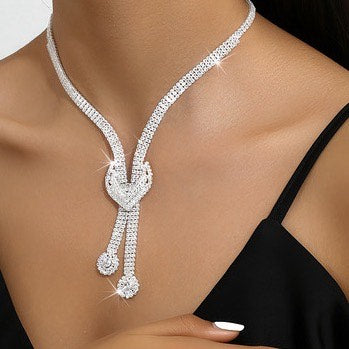 Elegant Jewelry Set Silver