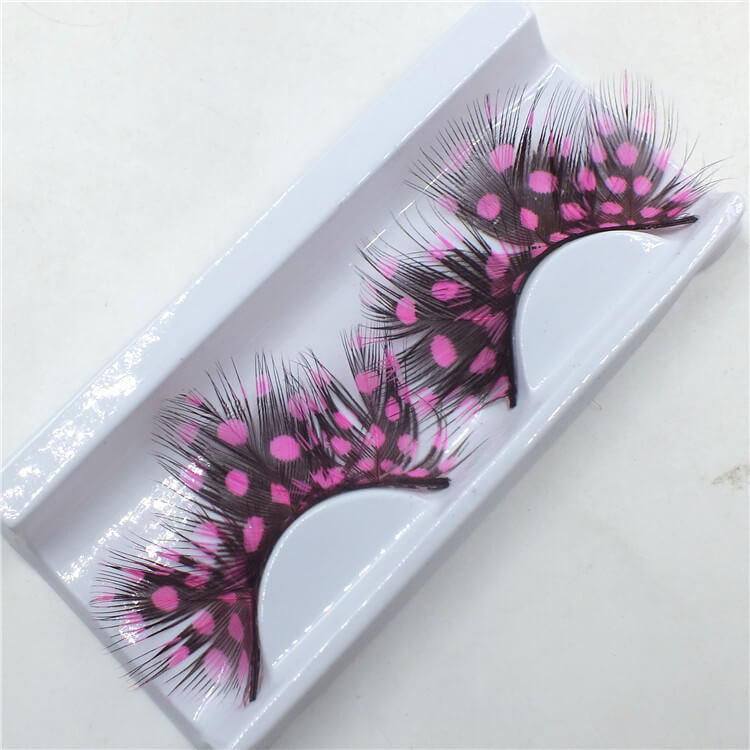 Two Color Ombre Feather False eyelashes | Dual Color False Eyelashes