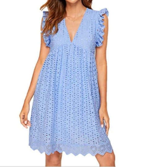 V-Neck Beach Dress | Easy Summer Dress For Warm Weather