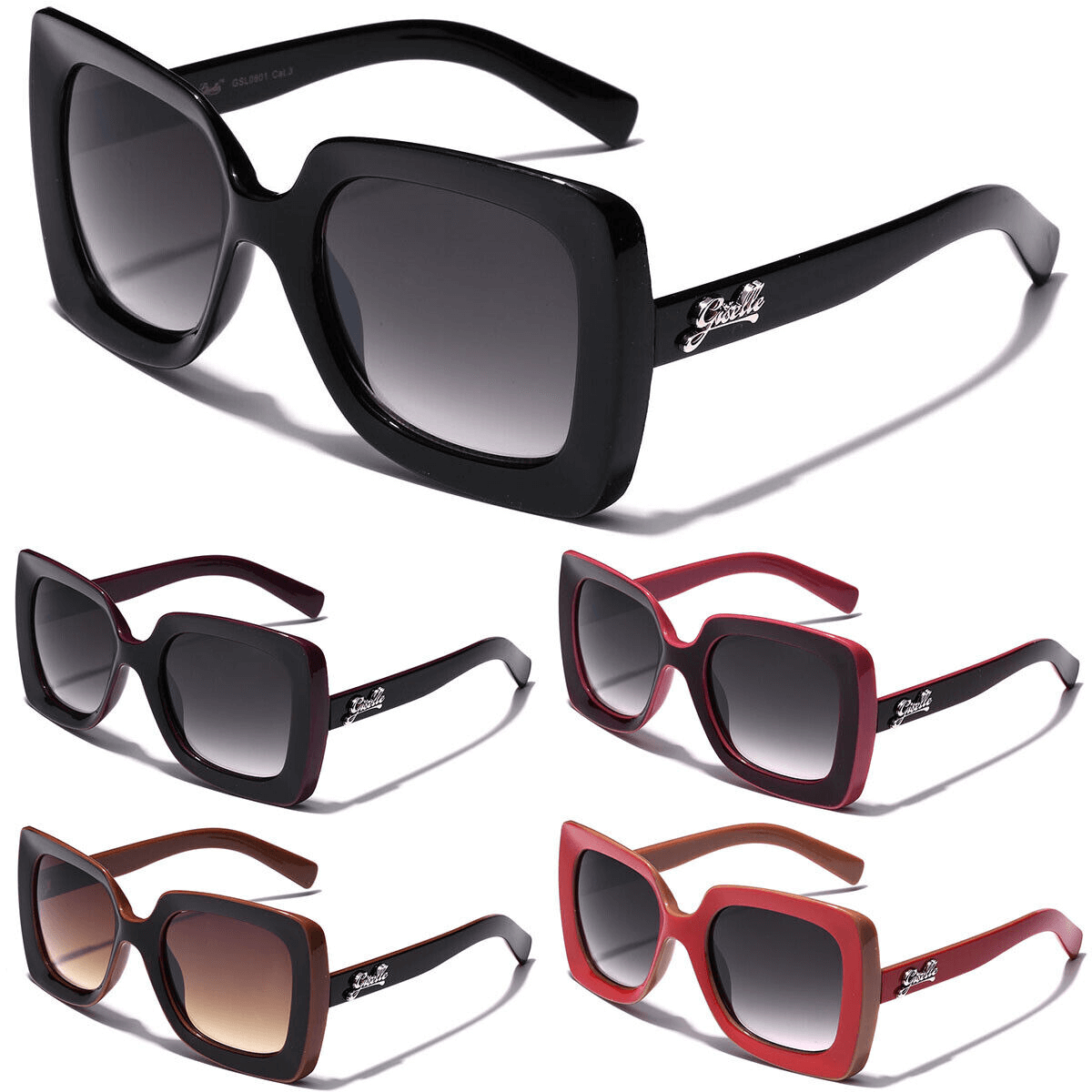 Vintage Celebrity Sunglasses | UV400 Protection Square Sunglasses Women