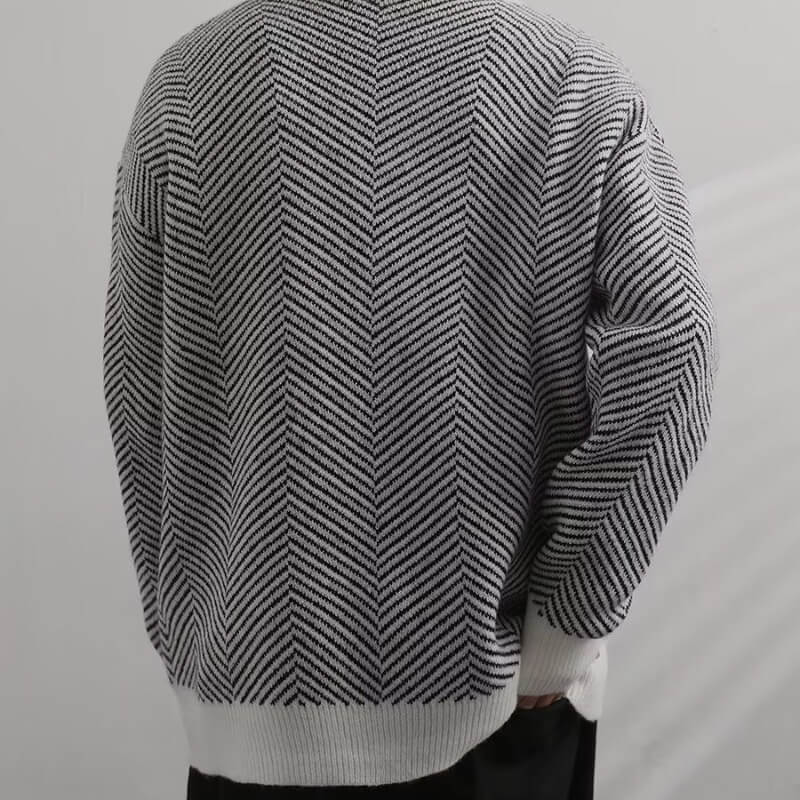 Vintage Striped Oversized Cardigan Sweater  |  Striped Cardigan Sweater