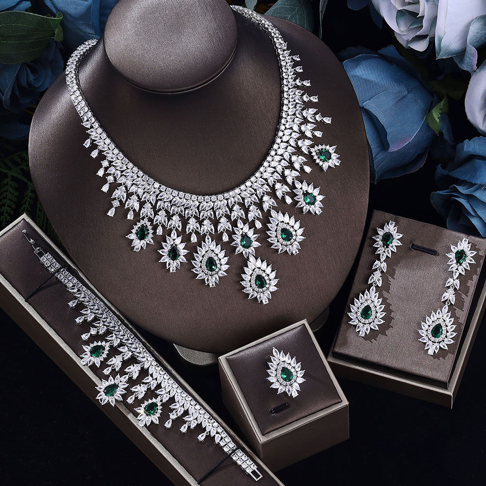 Wedding Necklace And Earrings Set | Vintage Wedding Jewelry Set