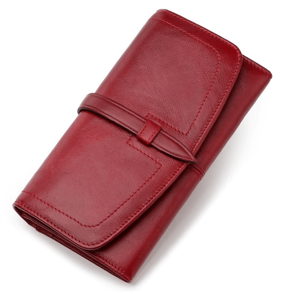Women Leather Wallet With Multiple Card Slots  Luxury Women Wallet