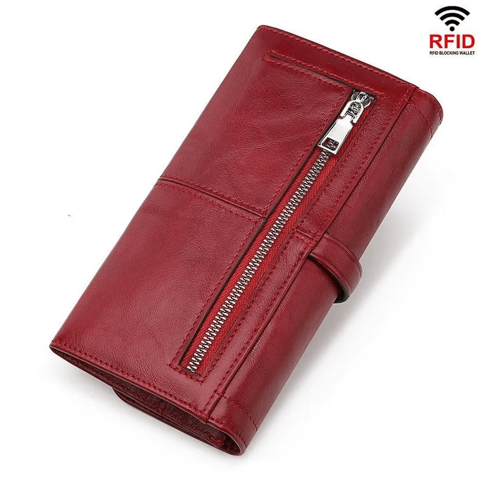 Women Leather Wallet With Multiple Card Slots  Luxury Women Wallet