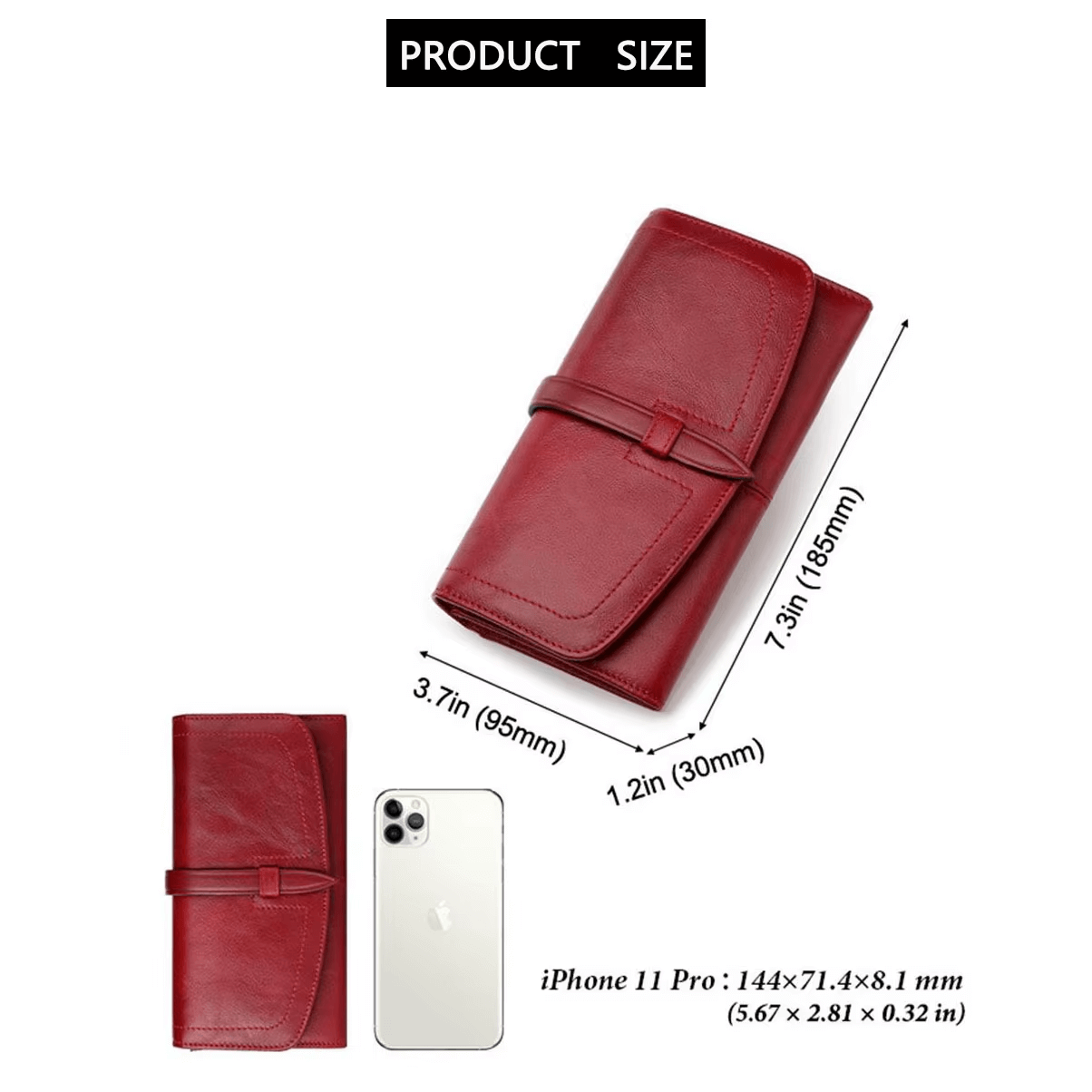 Women Leather Wallet With Multiple Card Slots  Luxury Women Wallet