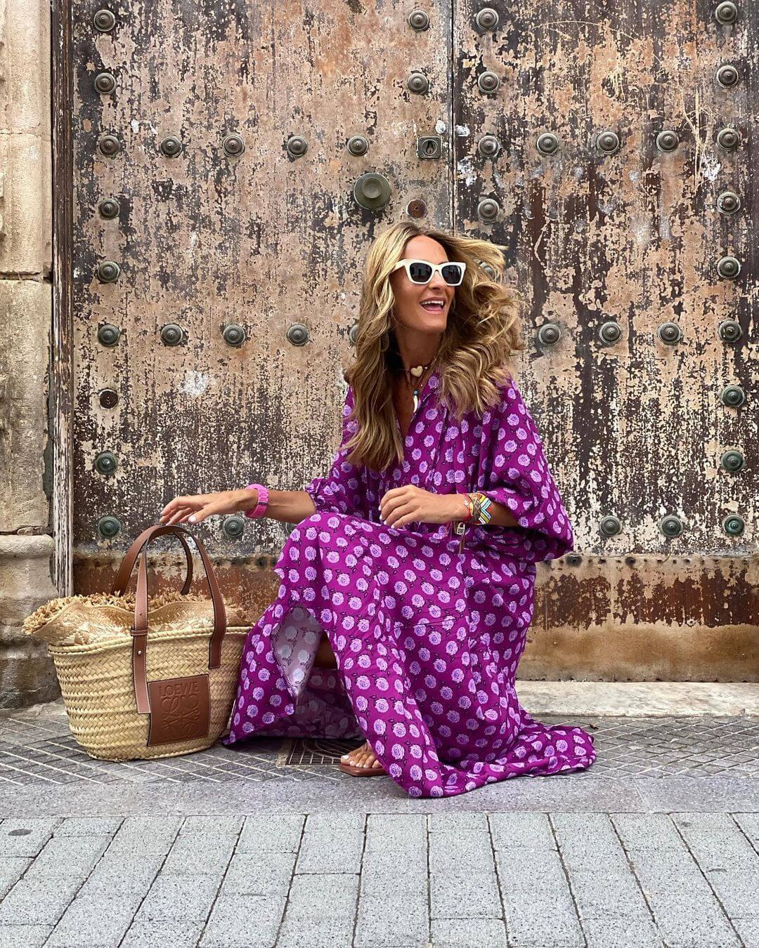 Women’s Boho Floral Midi Maxi Dress | Printed Dresses For Summer Women