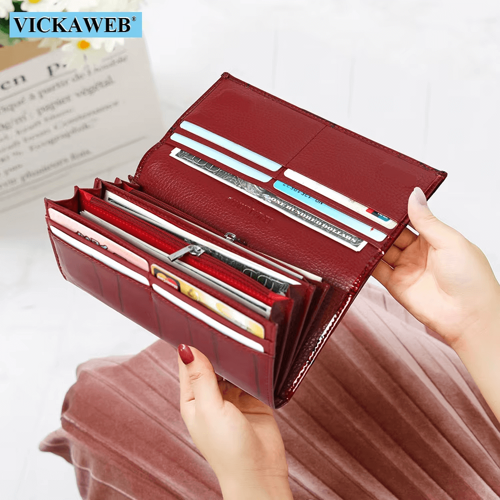 Women’s Long Purse With Magnetic Closure  Fashion Wallets For Women