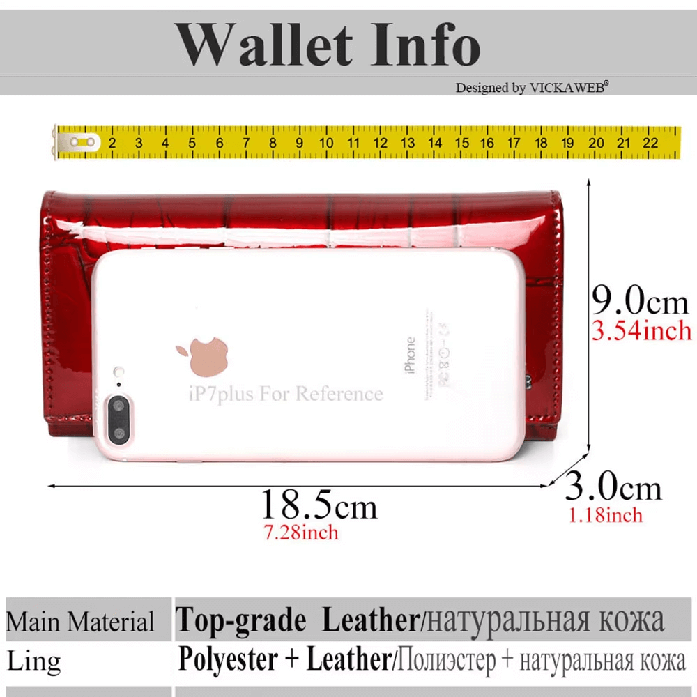 Women’s Long Purse With Magnetic Closure  Fashion Wallets For Women