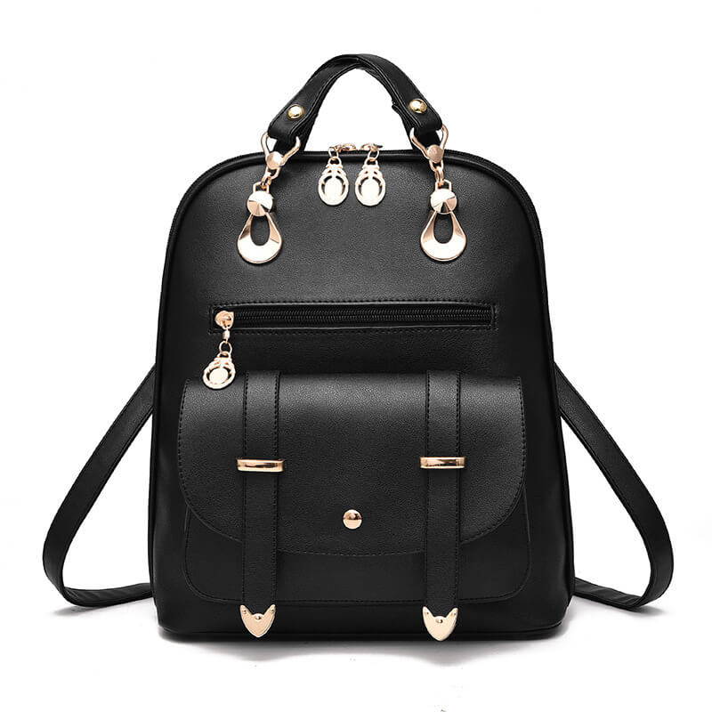 Women's PU Leather Backpack | Faux Leather Fashion Backpack