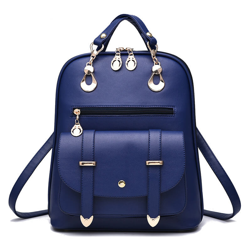 Women's PU Leather Backpack | Faux Leather Fashion Backpack