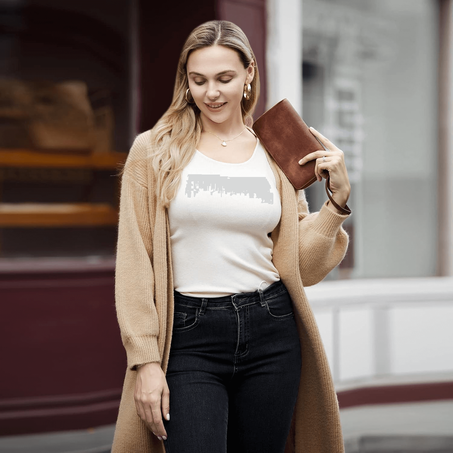 Women’s Wallet With Zip And Wristlet  RFID Wristlet Wallet Women