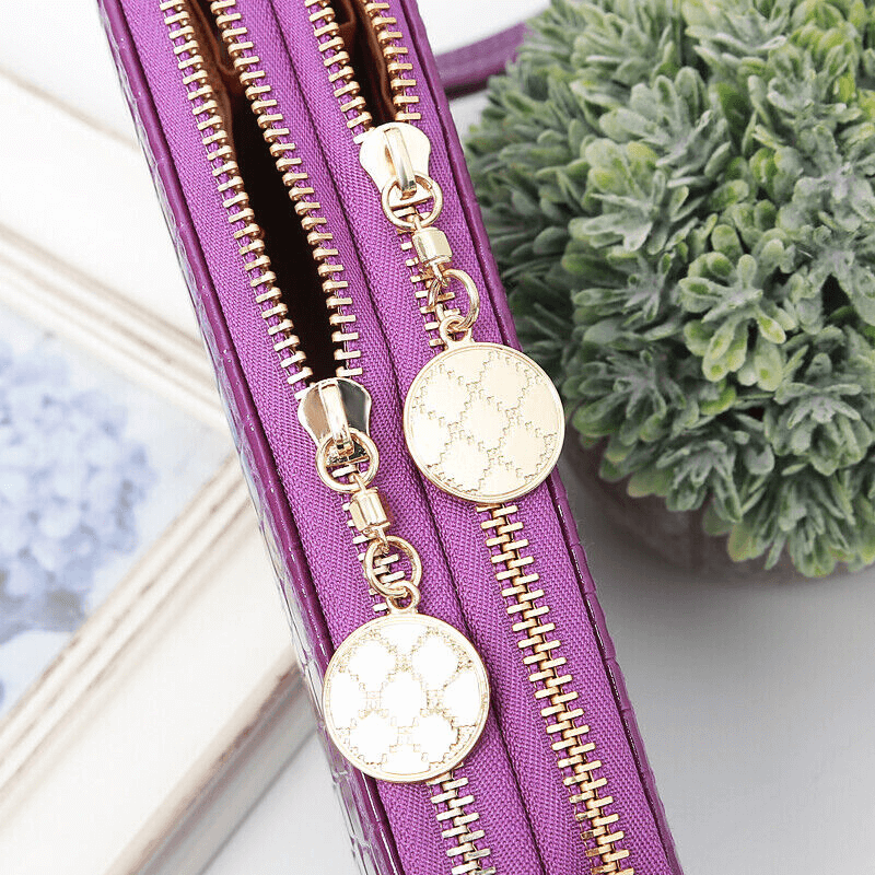 Women’s Leather Wallet | Women’s Long Leather Wallet With Wrist Strap