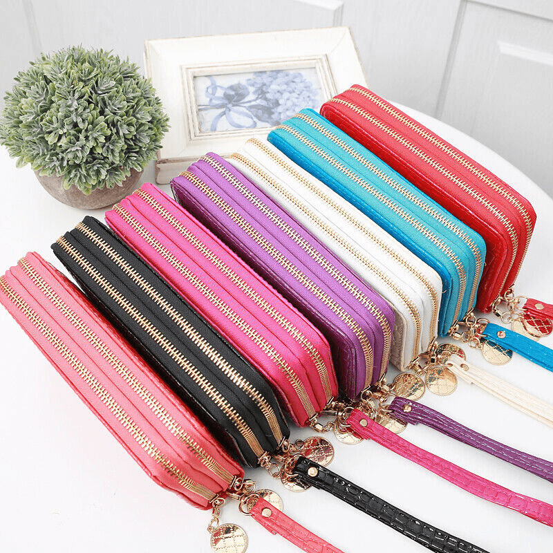 Women’s Leather Wallet | Women’s Long Leather Wallet With Wrist Strap