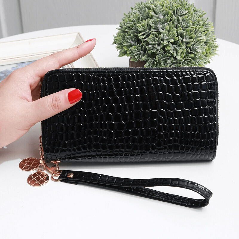 Women’s Leather Wallet | Women’s Long Leather Wallet With Wrist Strap