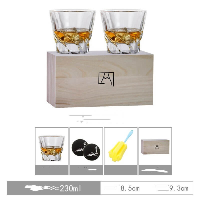 Wooden Box Wine Glass set For Couple | Luxury Wine Glass Gift Box Set