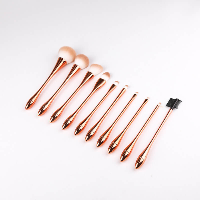 ZOREYA 10pcs Goblet Design Brush Sets | Man-Made Fiber Makeup Brushes 
