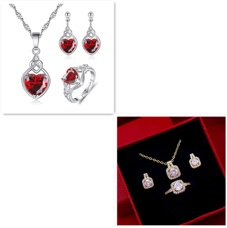  Zircon Pendant With Matching Earrings | Zircon Fashion Jewelry