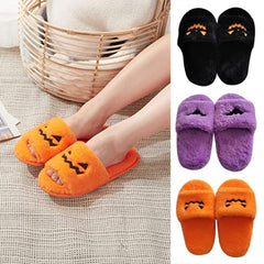 Halloween Women's Soft And Comfortable Plush Slippers Cosplay Shoes Furry Plush Slippers Kawaii Cute Shoes Home Slippers Halloween Dress Up Shoes