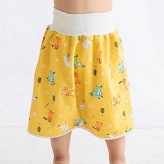 Baby Waterproof Skirt Baby Diapers Training Pant Waterproof Leak-proof Washable Cotton