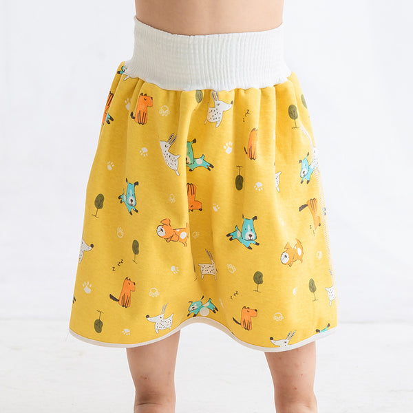 Baby Waterproof Skirt Baby Diapers Training Pant Waterproof Leak-proof Washable Cotton