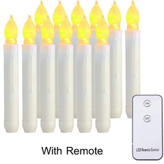 Flameless Candles 12 PCS Led Candles 6.9 Inch Battery Operated Candles Taper Candles for Party Classroom Church Birthday Decor