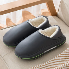 Waterproof Cotton Slippers Men's And Women's Autumn And Winter Warm-padded Shoes