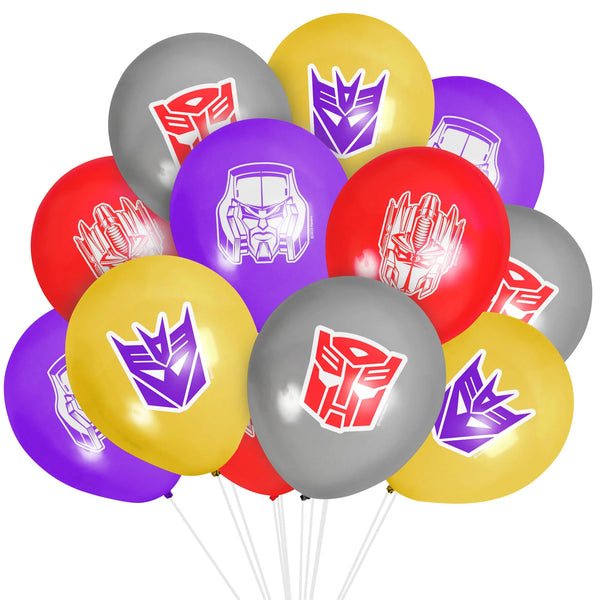 Transformers Balloon Bouquet 12 Pack - Transformers Party Supplies