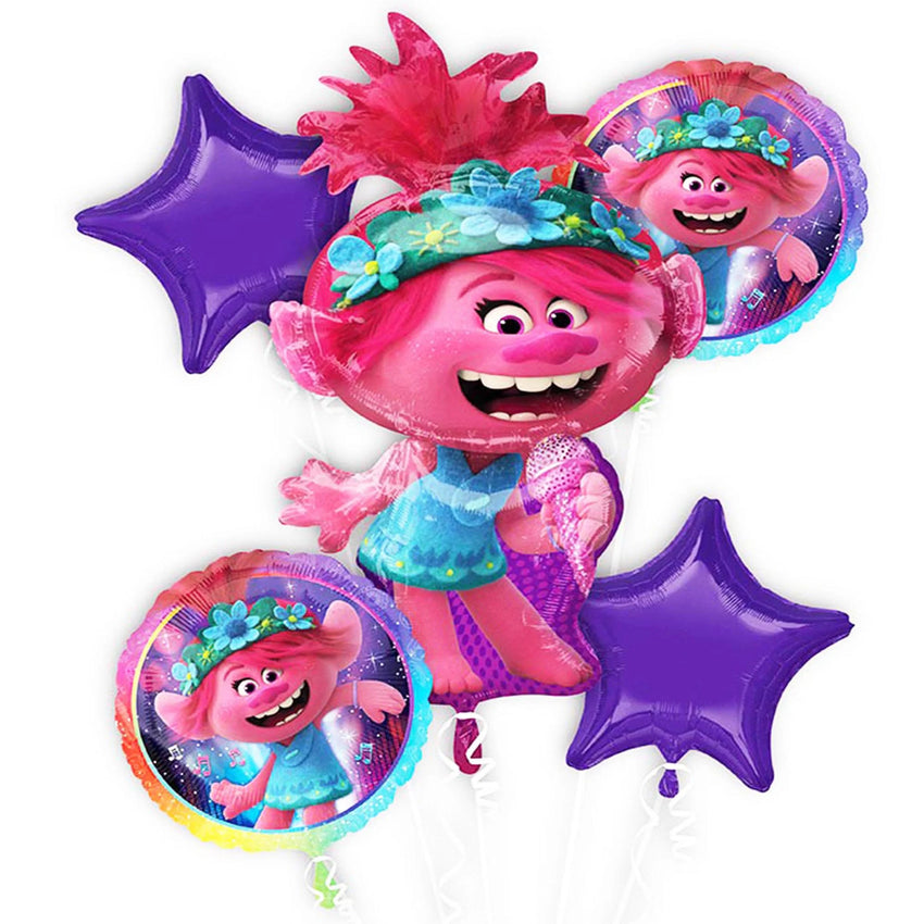 Trolls 5Pc Balloon Bouquet