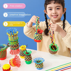 Children's Handmade Diy Woven Threading Toys