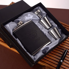 7oz Stainless Steel Bottle Set Portable Gift Box