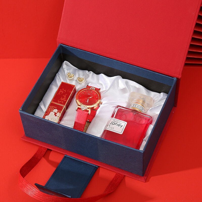 Premium Women  Gift Box With Perfume And Lipstick  Perfume Gift Pack