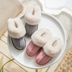 Household Plush Slippers Women Cotton Shoes For Autumn And Winter