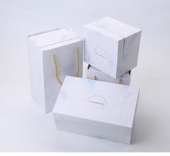 European Style Marbled Gold Rim Mug Gift Box Set