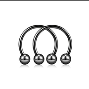 Steel Circular Barbell Lip, Eyebrow, Nose Septum, Ear Cartilage Piercing